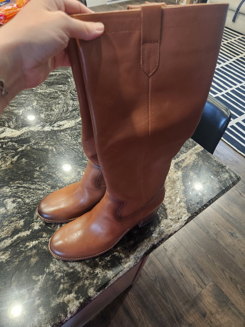 Nine West Brown Hecee Women's  Leather Boots